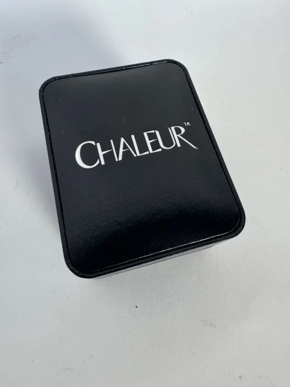 Chaleur Mens Black And Gold Tone Wrist Watch In Presentation Box